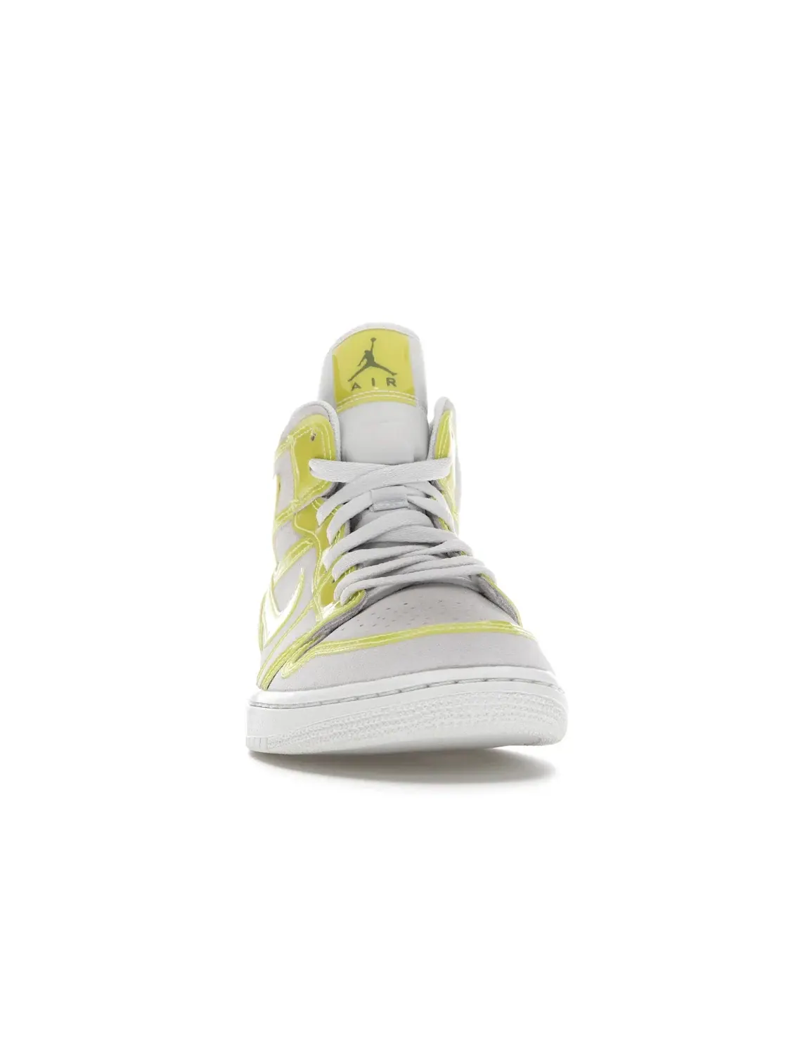 Женские кроссовки с цветочным принтом Jordan 1 Mid — изображение 2 из 4, белый/желтый-белый
