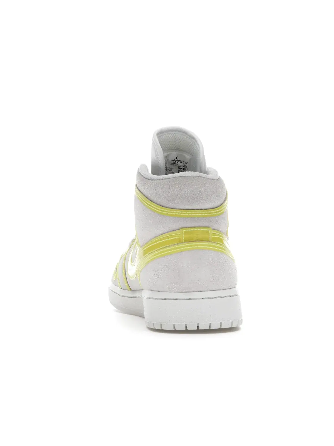 Женские кроссовки с цветочным принтом Jordan 1 Mid — изображение 4 из 4, белый/желтый-белый