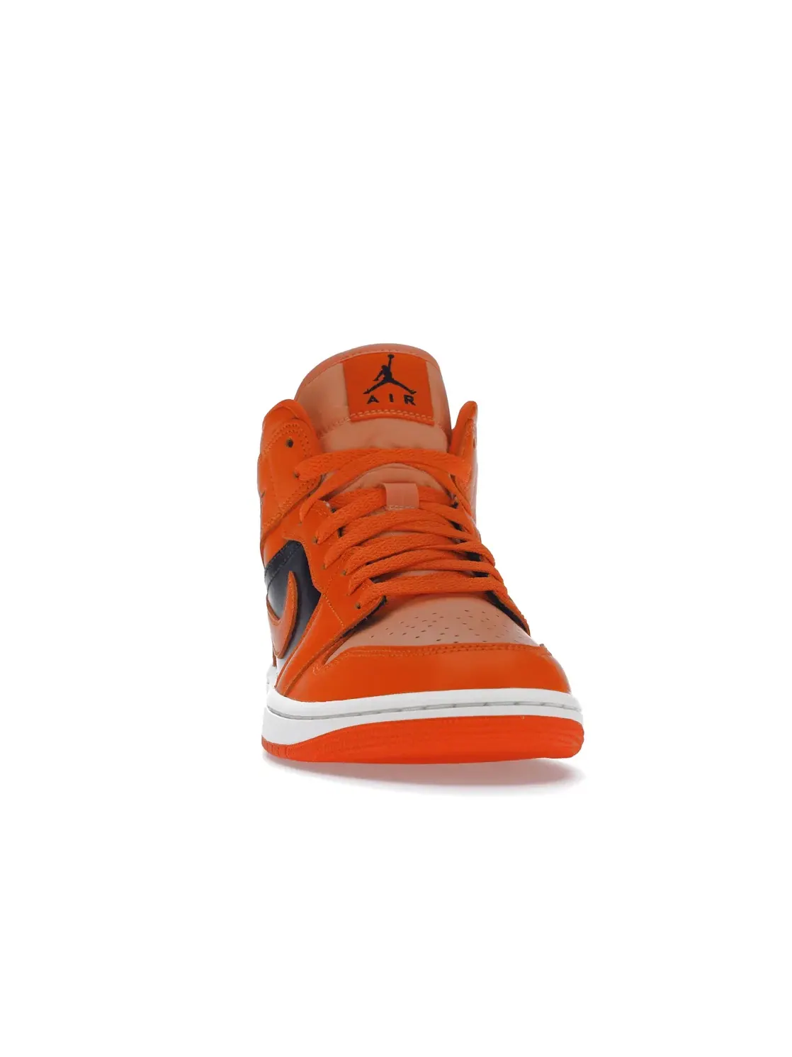 Женские кроссовки кожаные Jordan 1 Mid SE Jordan — изображение 2 из 4, оранжевый/черный