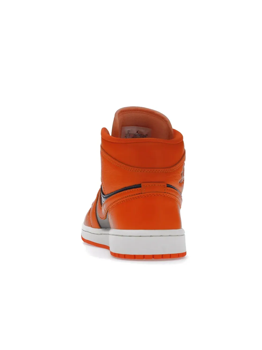 Женские кроссовки кожаные Jordan 1 Mid SE Jordan — изображение 4 из 4, оранжевый/черный