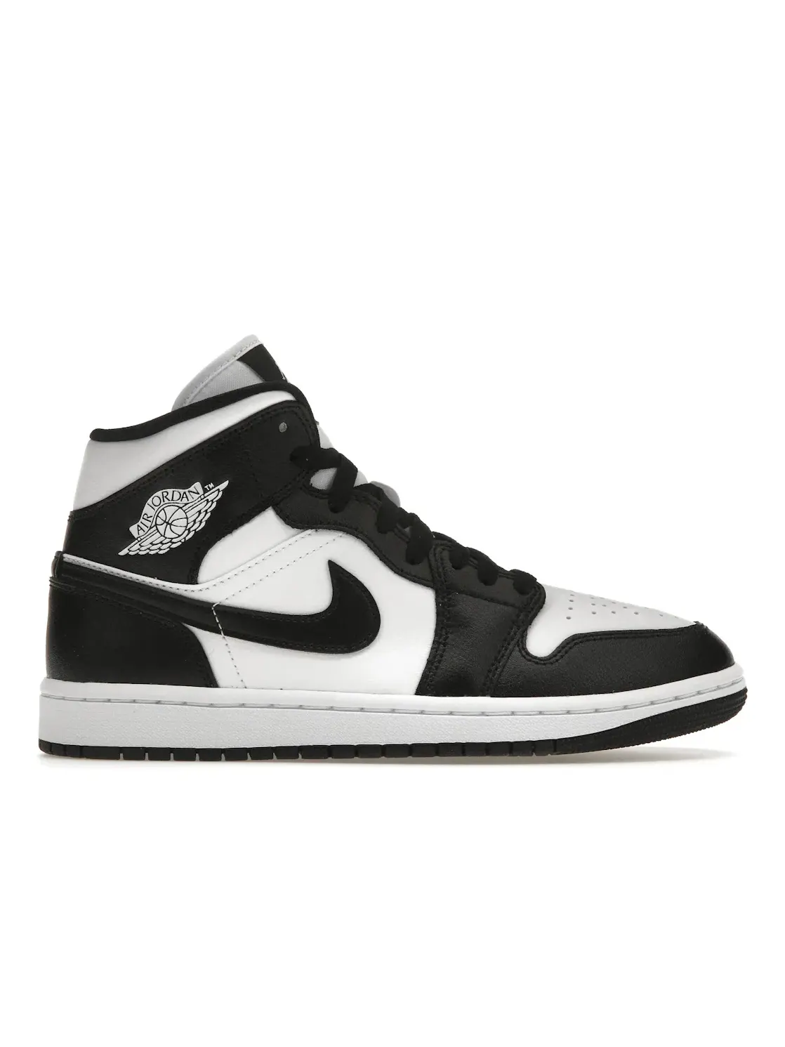 Женские кроссовки с принтом Jordan 1 Mid Panda Jordan — изображение 1 из 4, белый/черный/белый