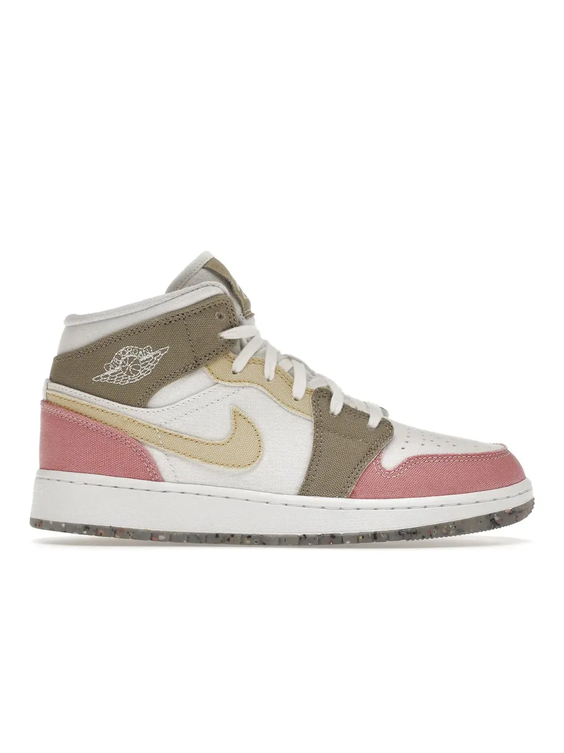 Детские кроссовки высокие с пастельным принтом Jordan 1 Mid SE Pastel Grind — изображение 1 из 4