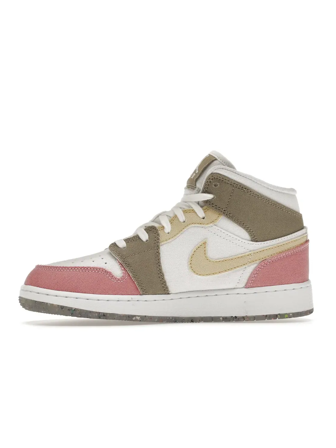 Детские кроссовки высокие с пастельным принтом Jordan 1 Mid SE Pastel Grind — изображение 3 из 4