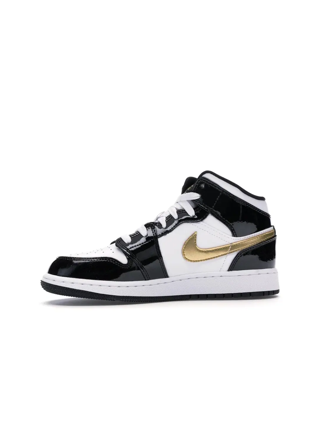 Детские кроссовки с патентованной кожей Jordan 1 Mid Jordan — изображение 3 из 4