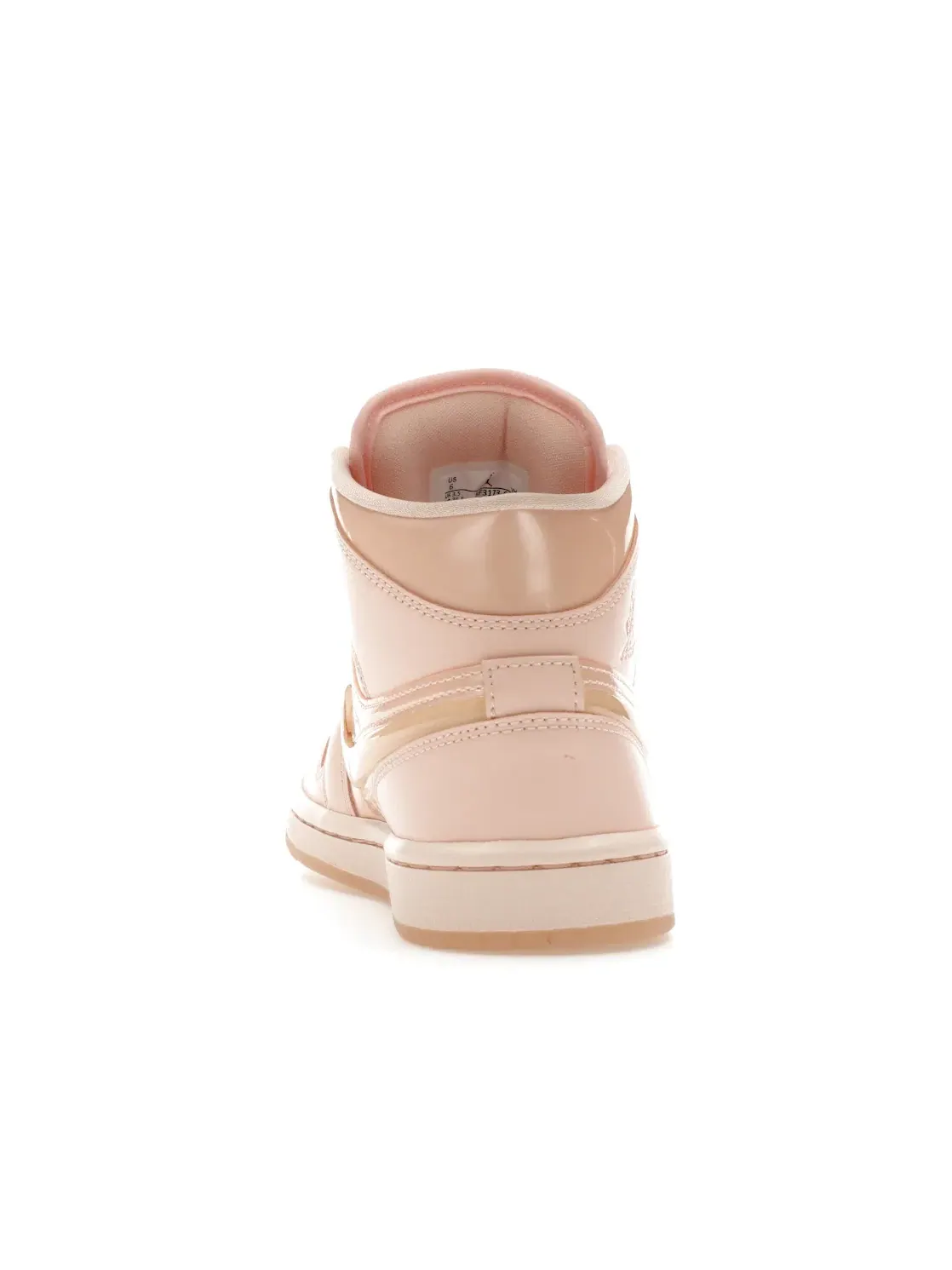 Женские кроссовки с патентной кожей Jordan 1 Mid — изображение 4 из 4, розовый