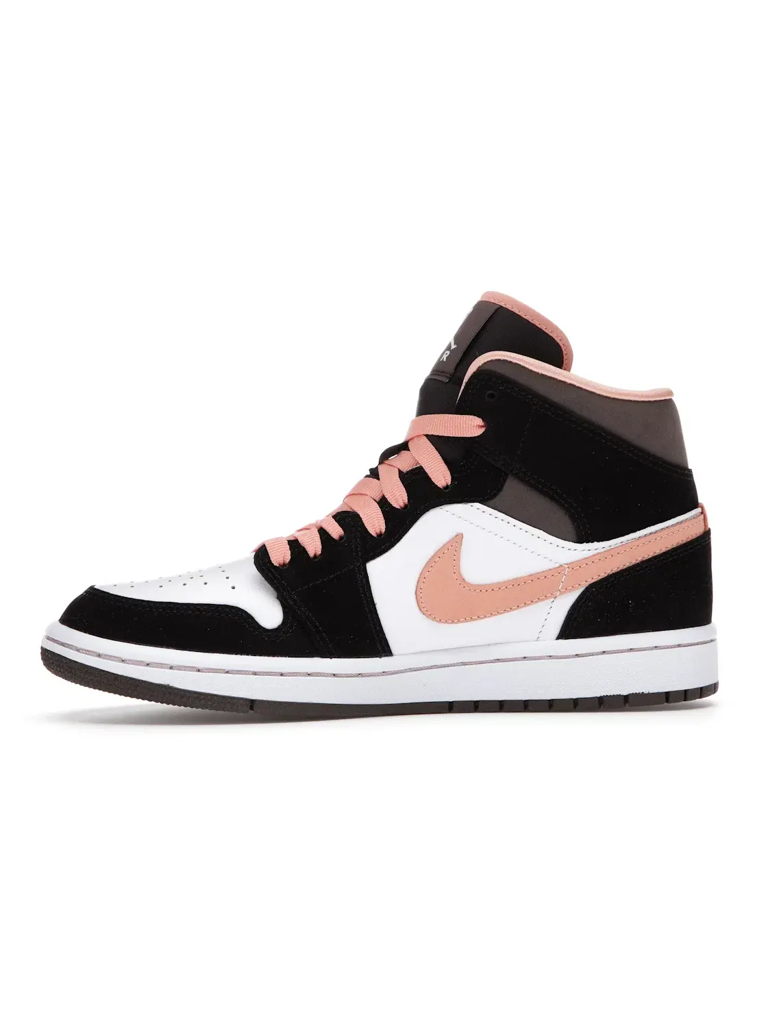 Женские кроссовки с принтом Jordan 1 Mid Jordan — изображение 3 из 4, белый///черный