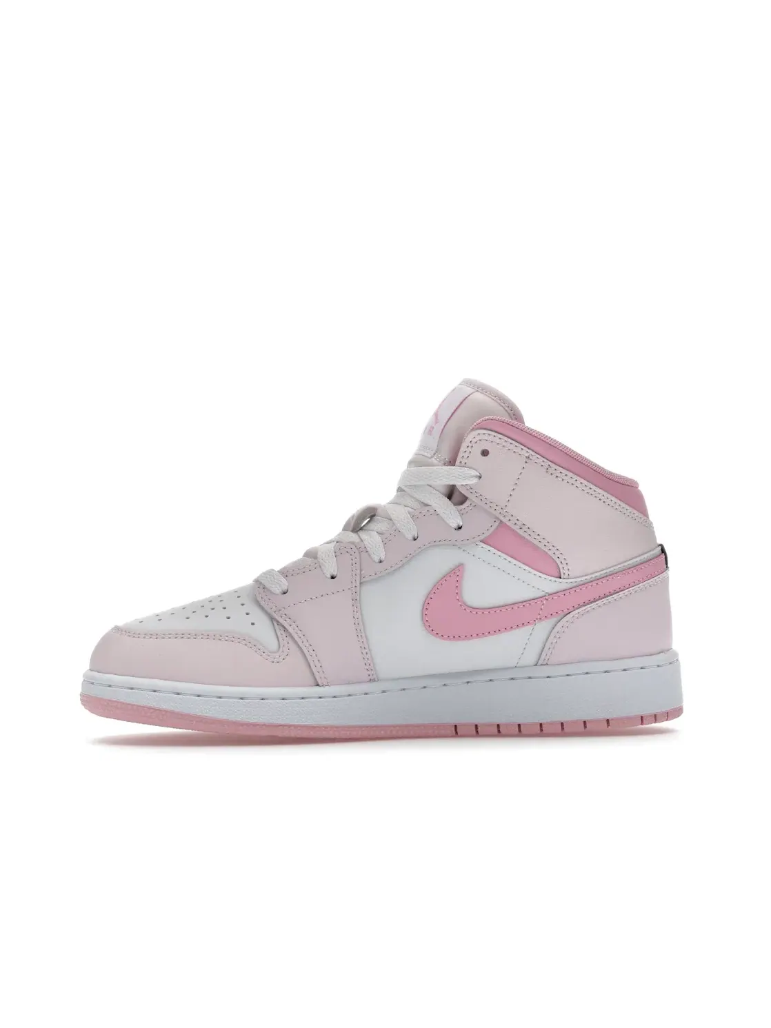 Детские кроссовки с контрастной отделкой Jordan 1 Mid Jordan — изображение 3 из 4, розовый/белый/розовый