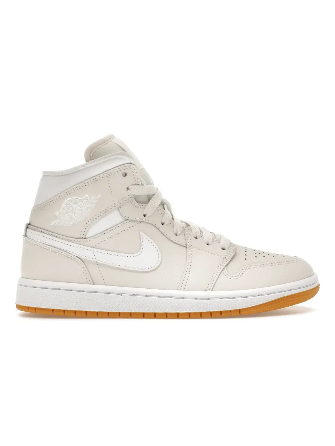 Женские кроссовки Lifestyle Jordan 1 Mid Jordan — изображение 1 из 4, светлый коричневый/белый