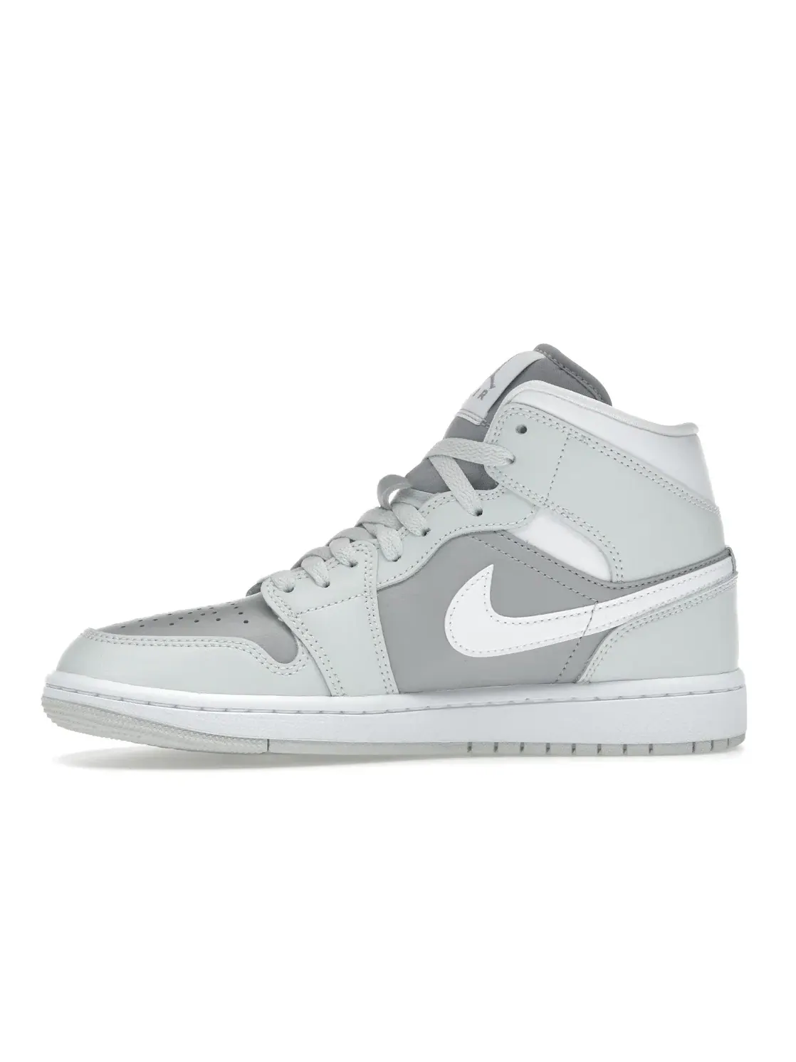Женские кроссовки с высоким берцем Jordan 1 Mid Jordan — изображение 3 из 4, белый/серый