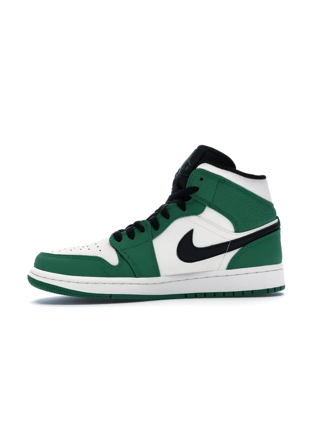 Мужские кроссовки с кожаным верхом Jordan 1 Mid Jordan — изображение 3 из 4, зеленый/-черный