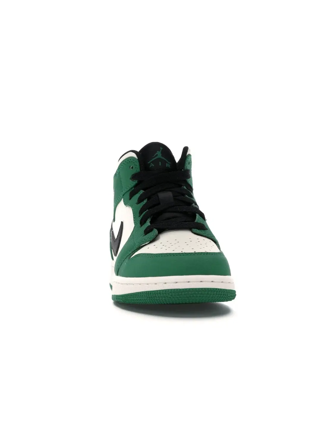 Детские кроссовки с перфорированным носком Jordan 1 Mid Pine Green Jordan — изображение 2 из 4, зеленый/-черный