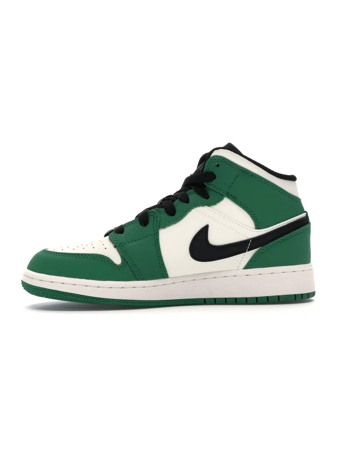 Детские кроссовки с перфорированным носком Jordan 1 Mid Pine Green Jordan — изображение 3 из 4, зеленый/-черный
