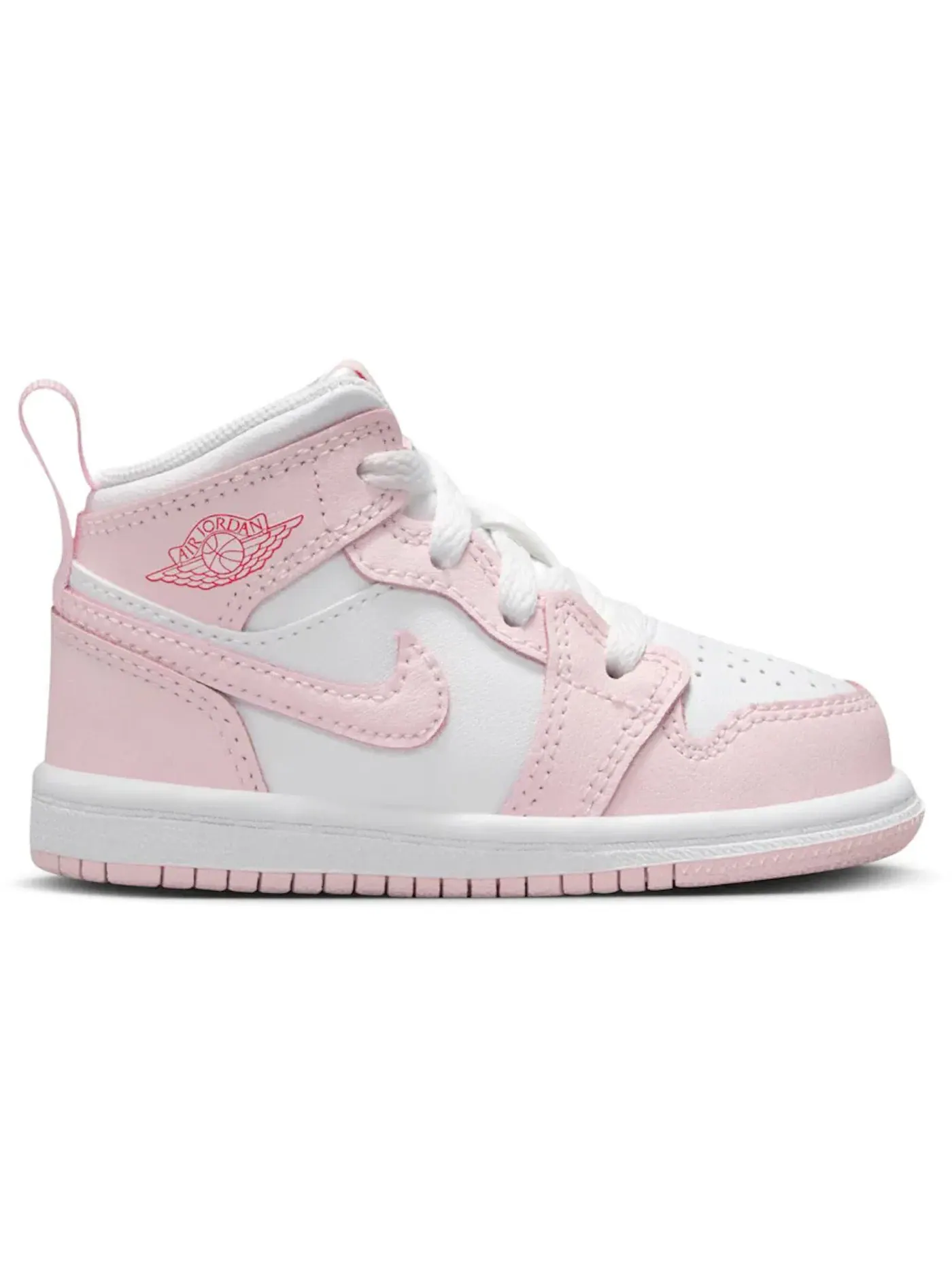 Детские кроссовки Lifestyle Jordan 1 Mid Jordan — изображение 1 из 1, розовый красный белый