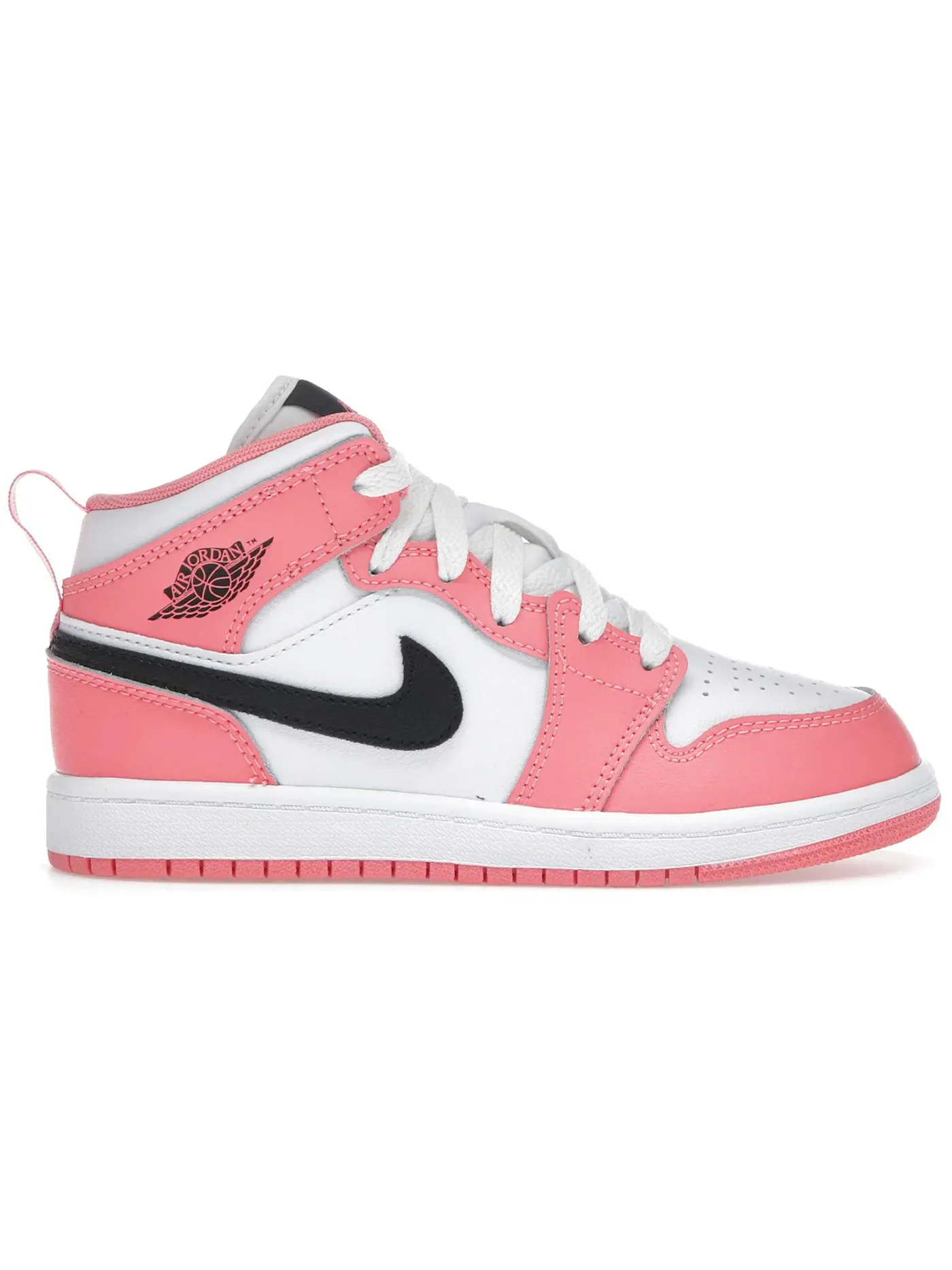 Детские кроссовки с принтом Jordan 1 Mid Pink Gaze — изображение 1 из 1, розовый/белый/черный