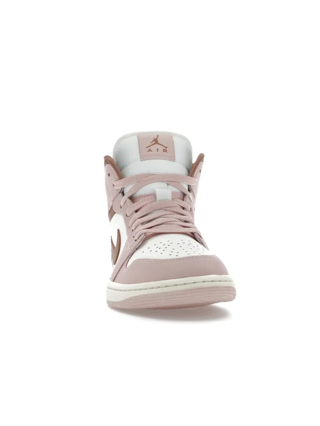 Женские кроссовки Lifestyle Air Jordan 1 Mid Jordan — изображение 2 из 4, розовый//коричневый