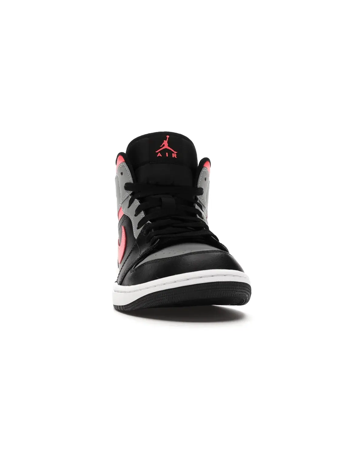 Мужские кроссовки кожаные Jordan 1 Mid Jordan — изображение 2 из 4, черный/-светлый серый