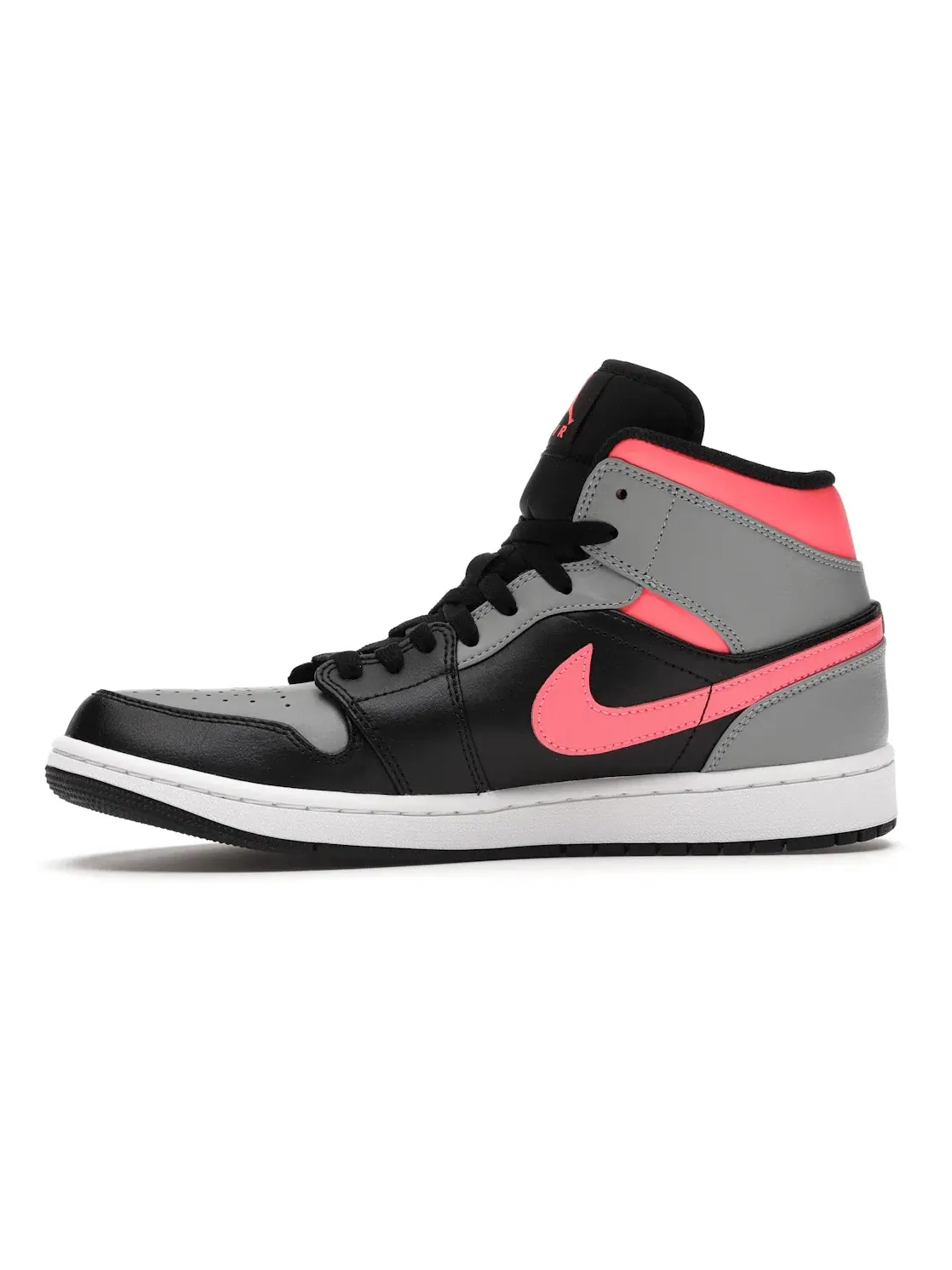 Мужские кроссовки кожаные Jordan 1 Mid Jordan — изображение 3 из 4, черный/-светлый серый