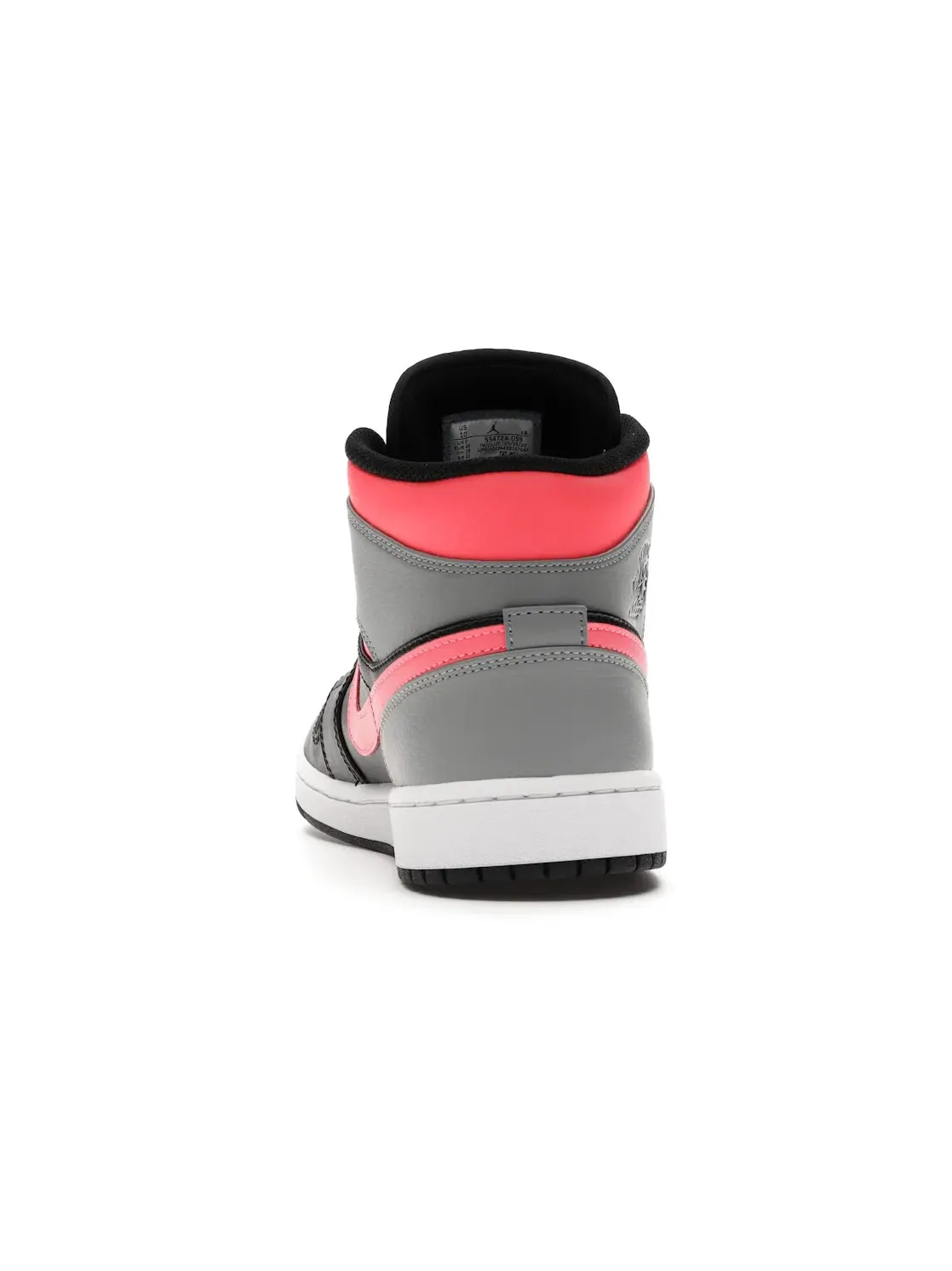 Мужские кроссовки кожаные Jordan 1 Mid Jordan — изображение 4 из 4, черный/-светлый серый