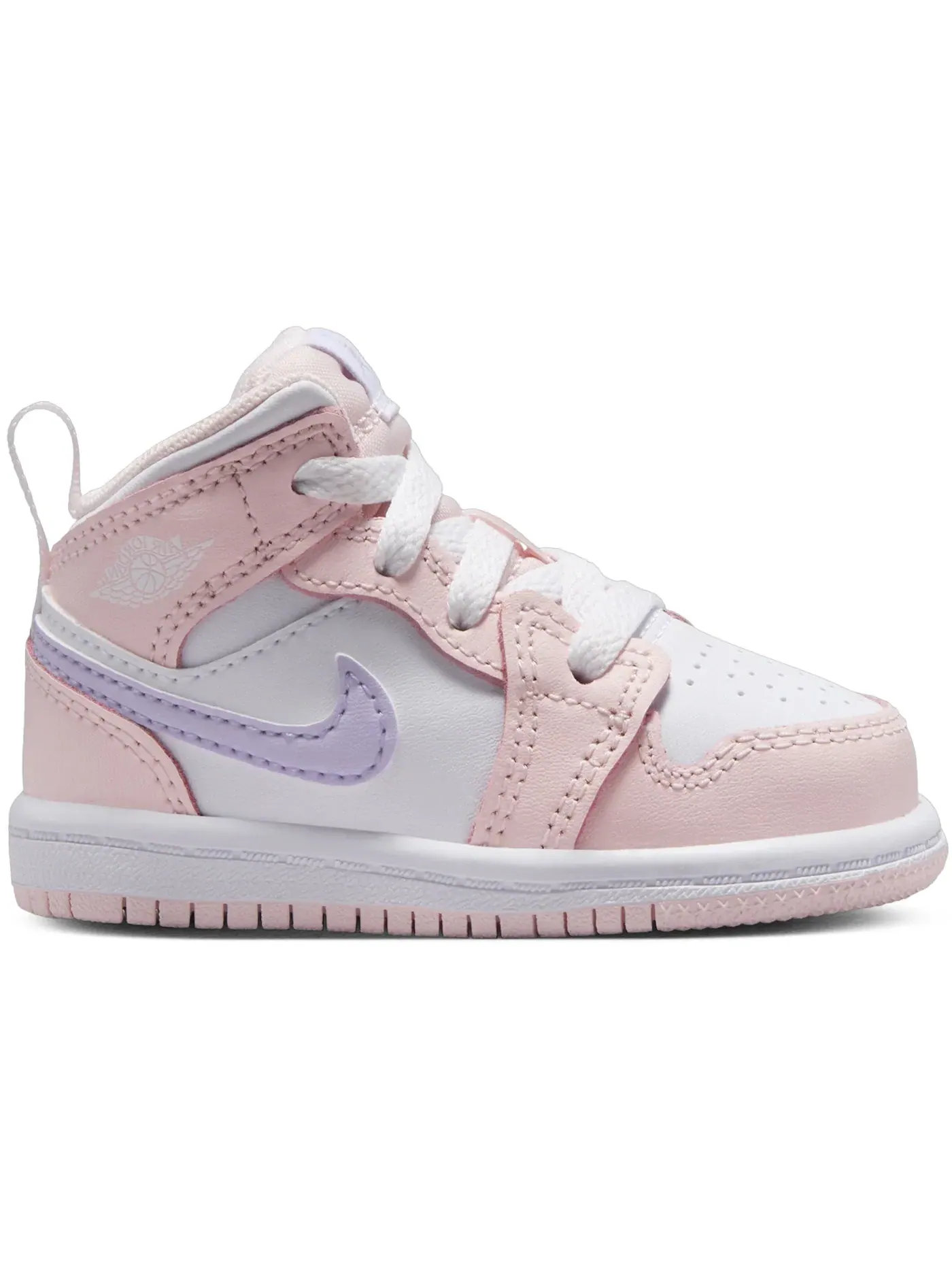 Детские кроссовки Lifestyle Jordan 1 Mid Jordan — изображение 1 из 1, розовый/белый/фиолетовый