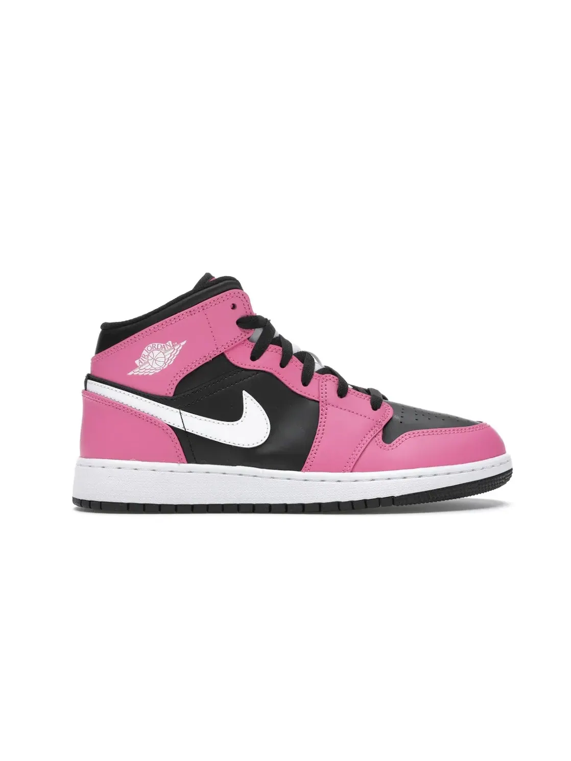 Детские кроссовки с кожаным верхом Jordan 1 Mid Jordan — изображение 1 из 4, черный/белый