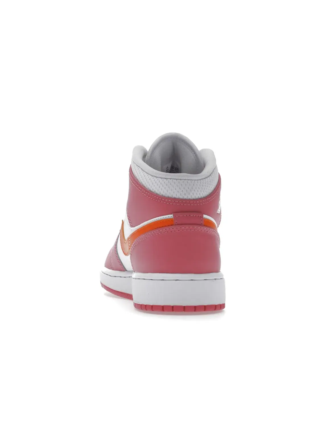 Детские кроссовки с перфорацией Jordan 1 Mid Jordan — изображение 4 из 4, оранжевый белый