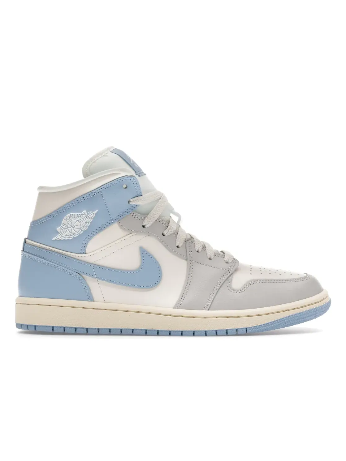 Женские кроссовки Lifestyle Jordan 1 Mid — изображение 1 из 4, синий///серый