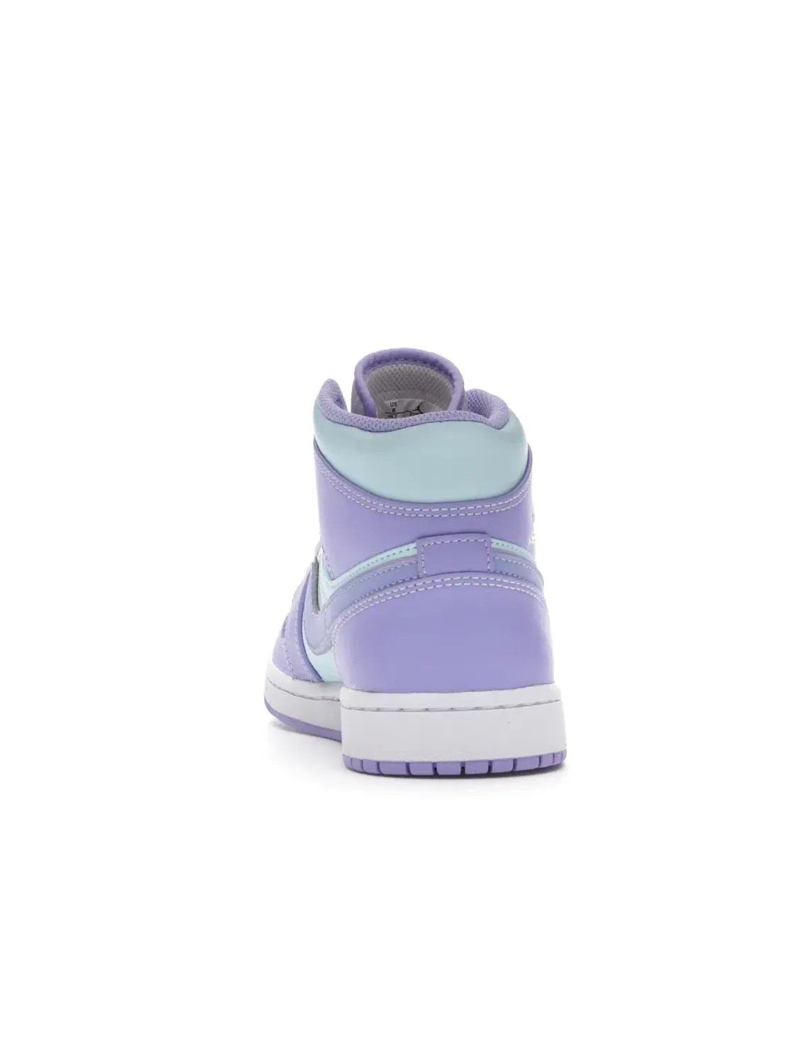 Мужские кроссовки с кожаным верхом Jordan 1 Mid — изображение 4 из 4, фиолетовый/голубой-белый