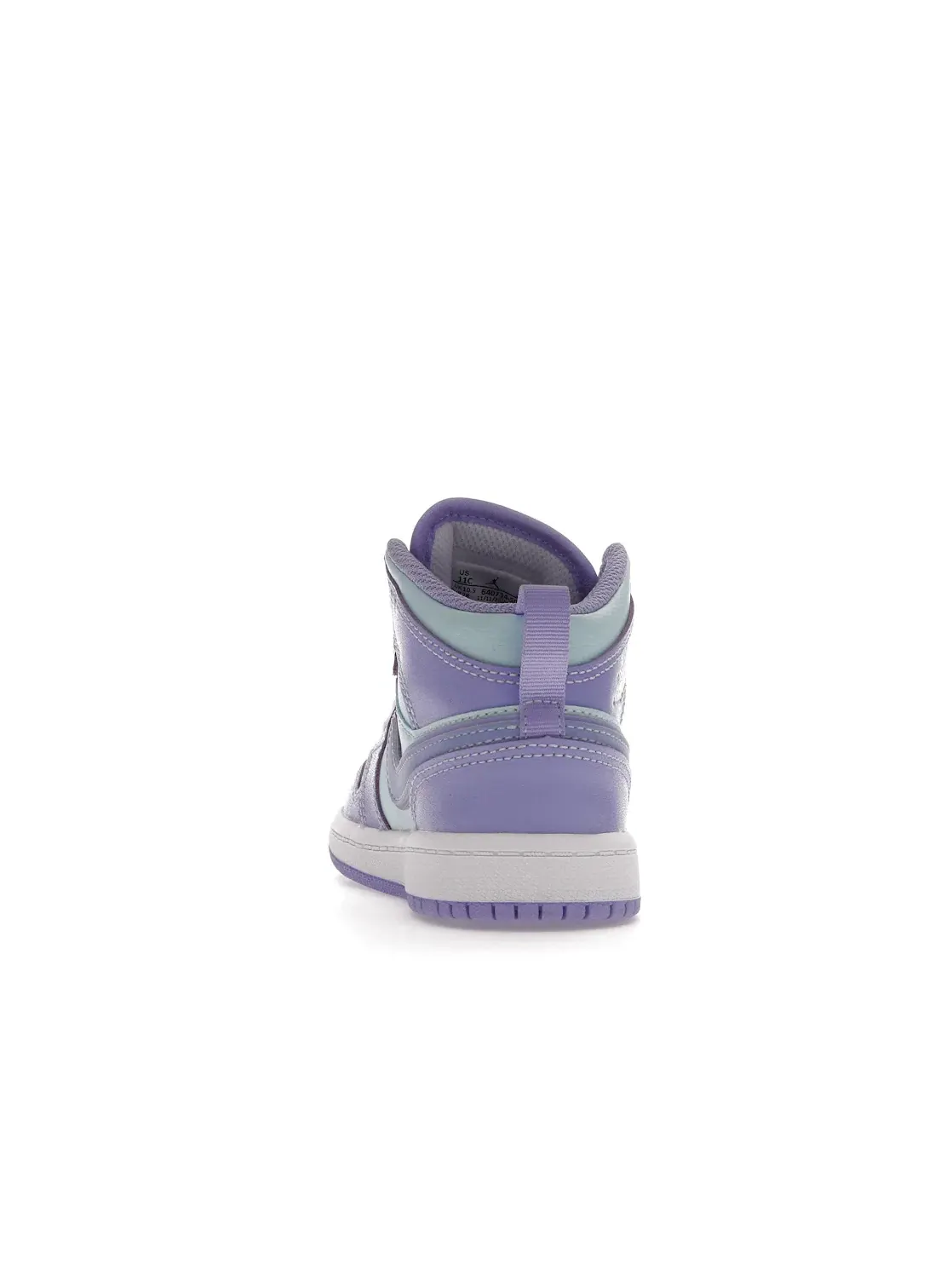 Детские кроссовки для мальчиков с контрастными накладками Jordan 1 Mid — изображение 4 из 4, фиолетовый