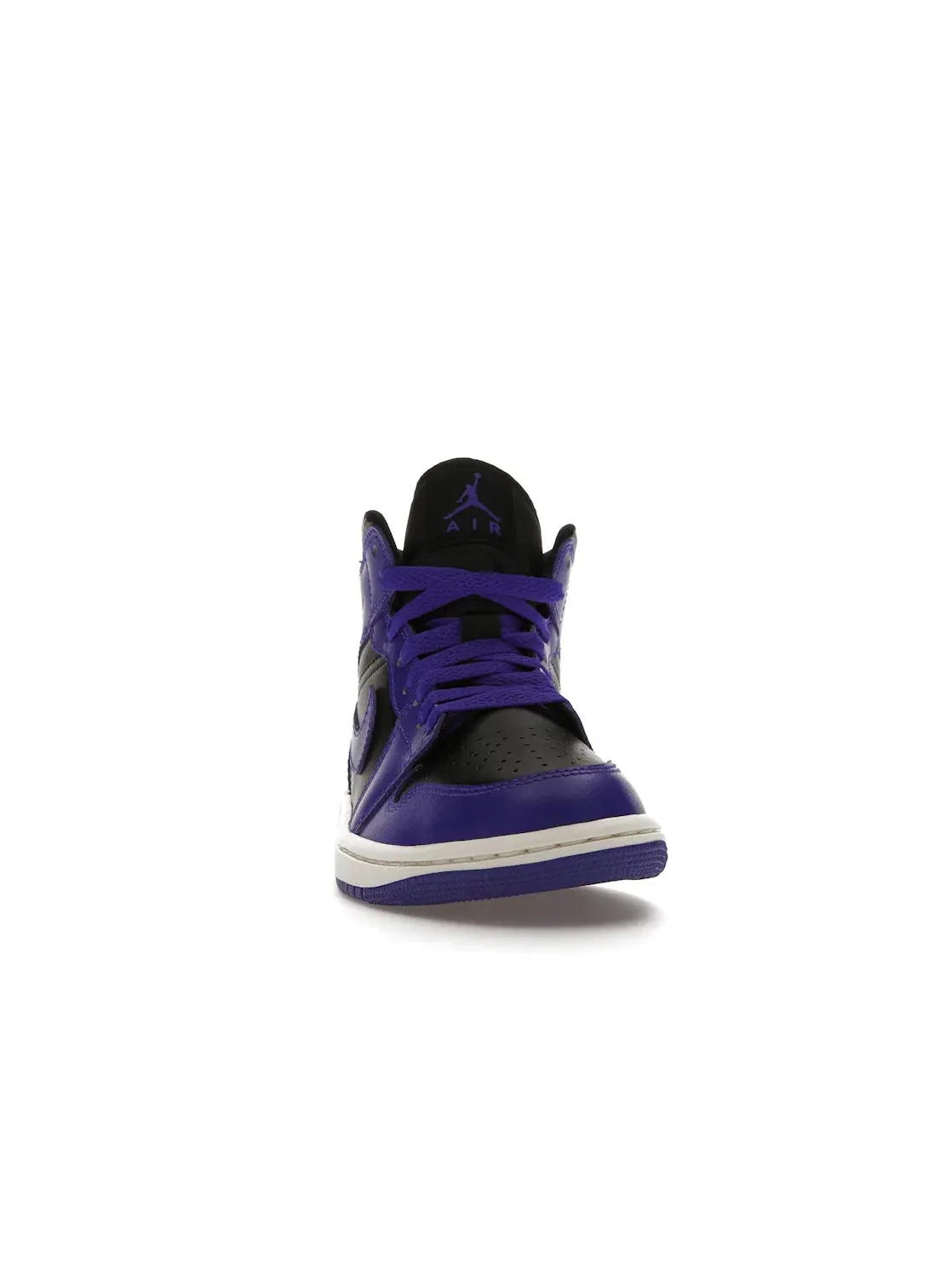 Женские кроссовки высокие с кожаным верхом Jordan 1 Mid — изображение 2 из 4, черный/темный