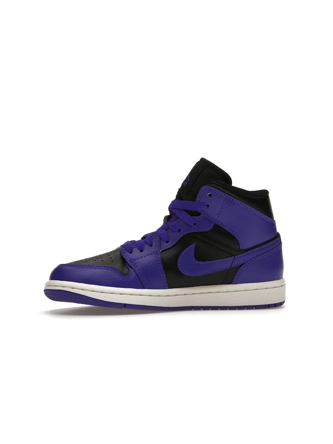 Женские кроссовки высокие с кожаным верхом Jordan 1 Mid — изображение 3 из 4, черный/темный