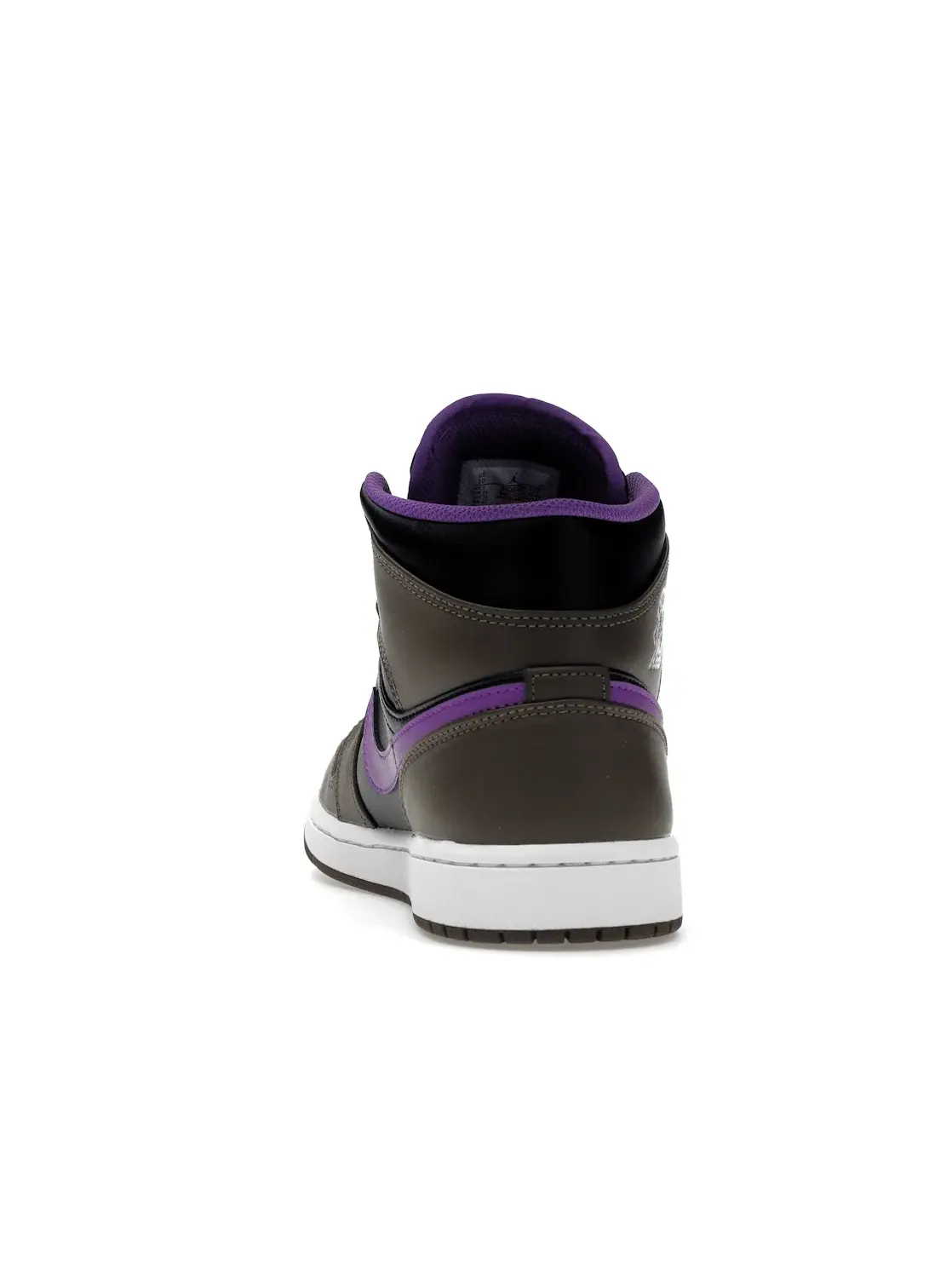 Мужские кроссовки с цветовой гаммой Jordan 1 Mid Purple Mocha Jordan — изображение 4 из 4, черный-белый