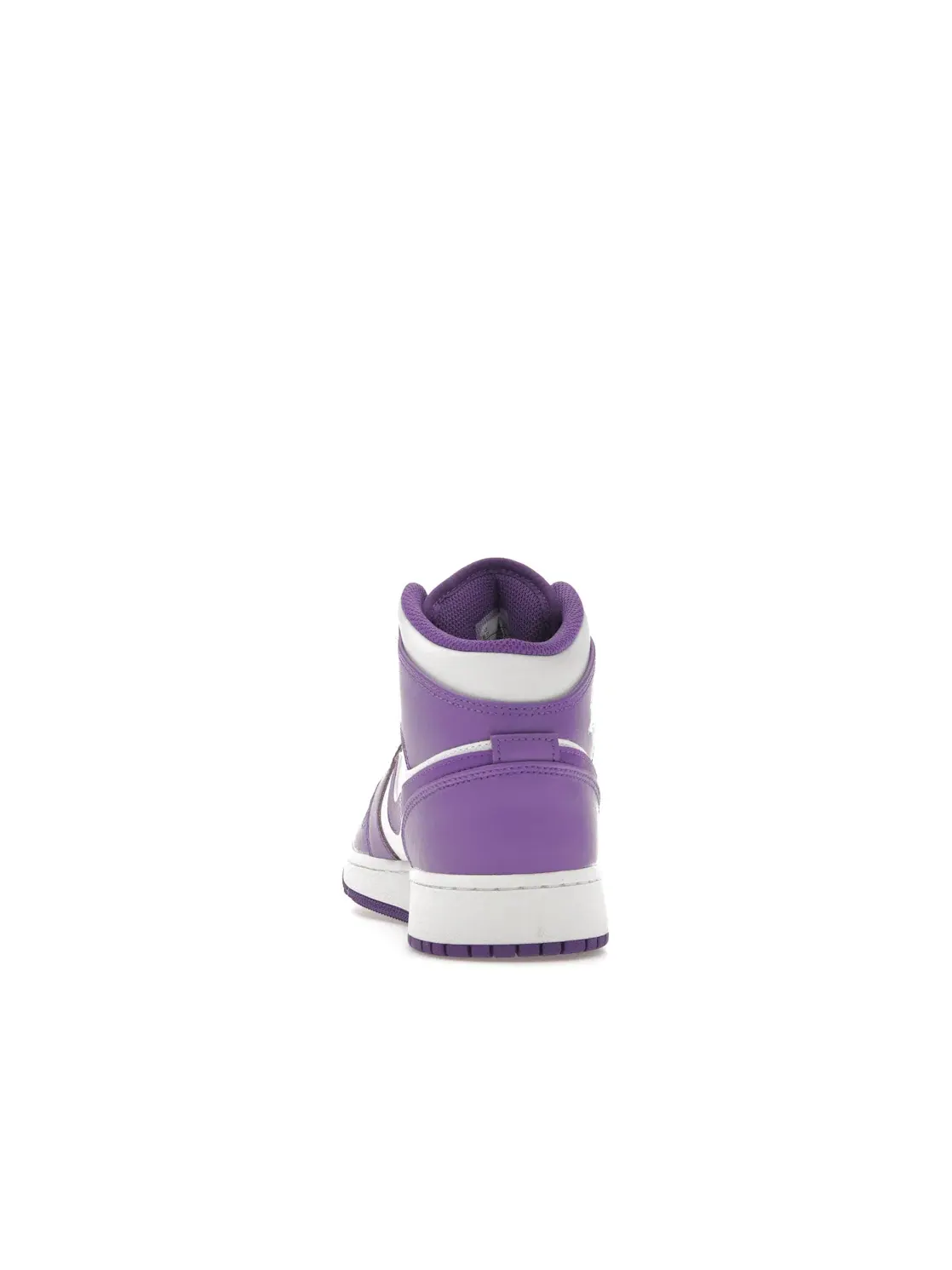 Детские кроссовки с кожаным верхом Jordan 1 Mid — изображение 4 из 4, фиолетовый/белый