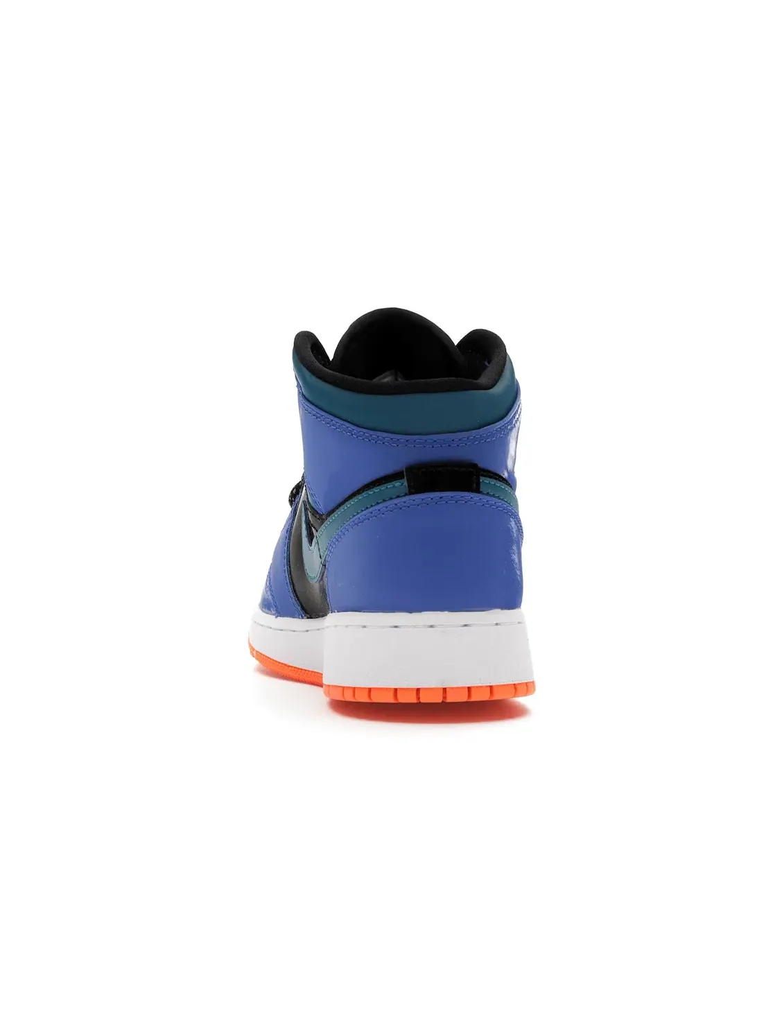 Детские кроссовки для мальчиков с замшевыми вставками Jordan 1 Mid Jordan — изображение 4 из 4, синий/зеленый-черный