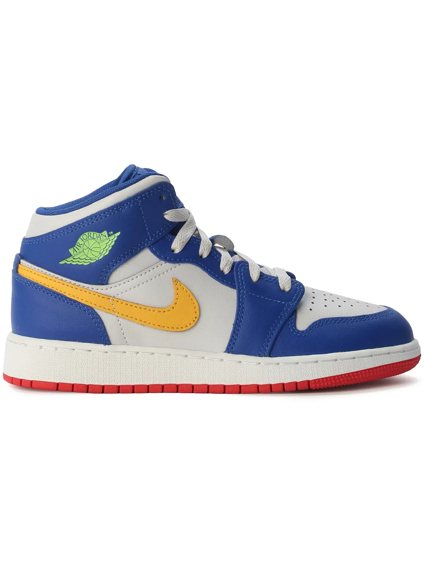 Детские кроссовки Lifestyle Jordan 1 Mid — изображение 1 из 1, синий/красный/золотистый