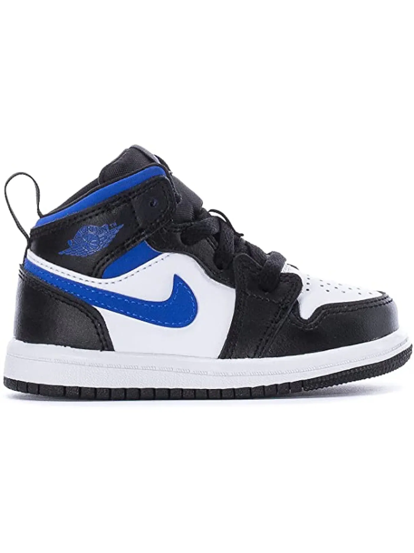 Детские кроссовки с длинным шнурованием Jordan 1 Mid Jordan — изображение 1 из 1, черный/синий/белый