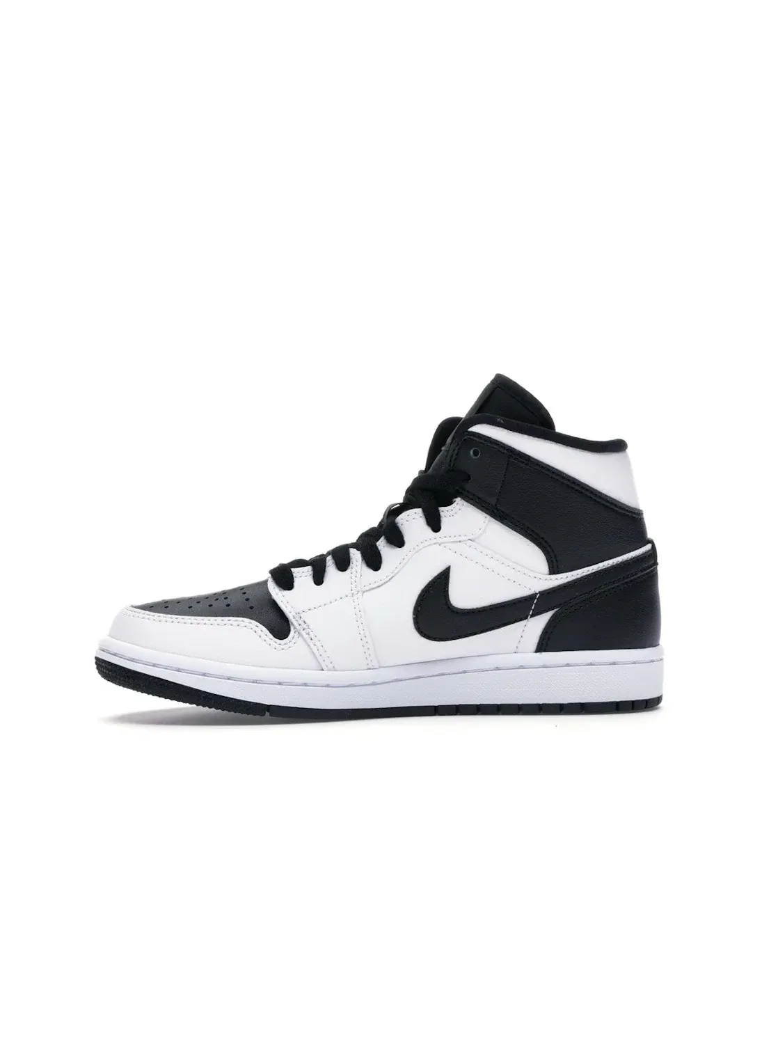 Женские кроссовки с кожаным верхом Jordan 1 Mid Reverse Black Toe — изображение 3 из 4, белый/красный-черный