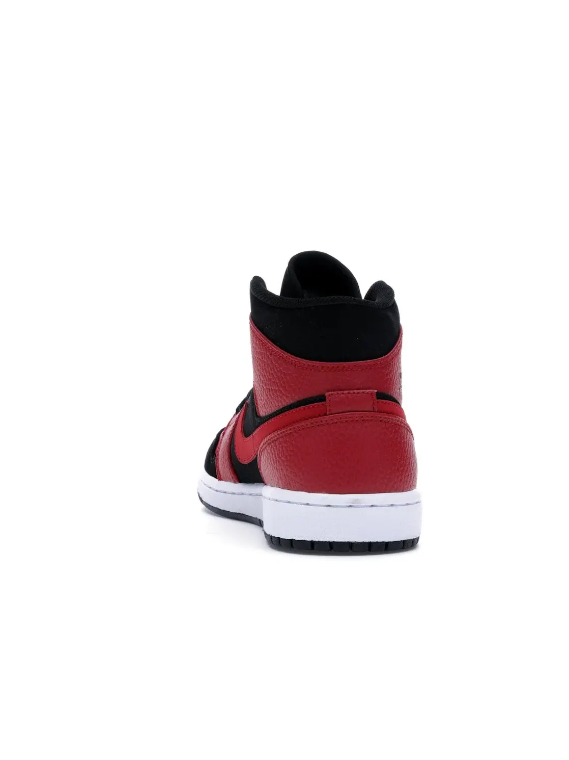 Мужские кроссовки кожаные Reverse Bred Jordan 1 Mid — изображение 4 из 4, черный/белый-красный