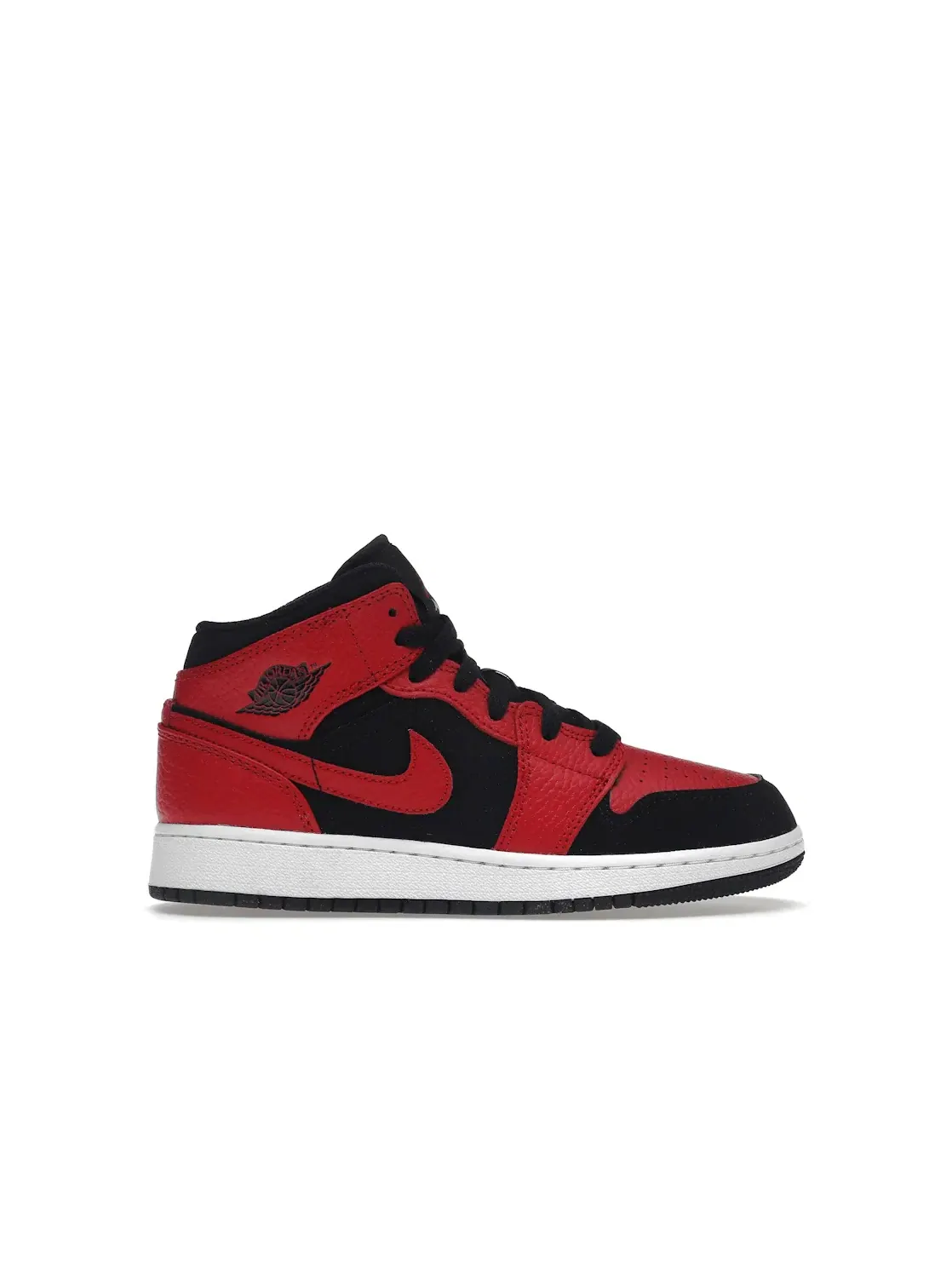 Детские кроссовки Lifestyle с классическим дизайном Jordan 1 Mid Jordan — изображение 1 из 4, черный/белый-красный