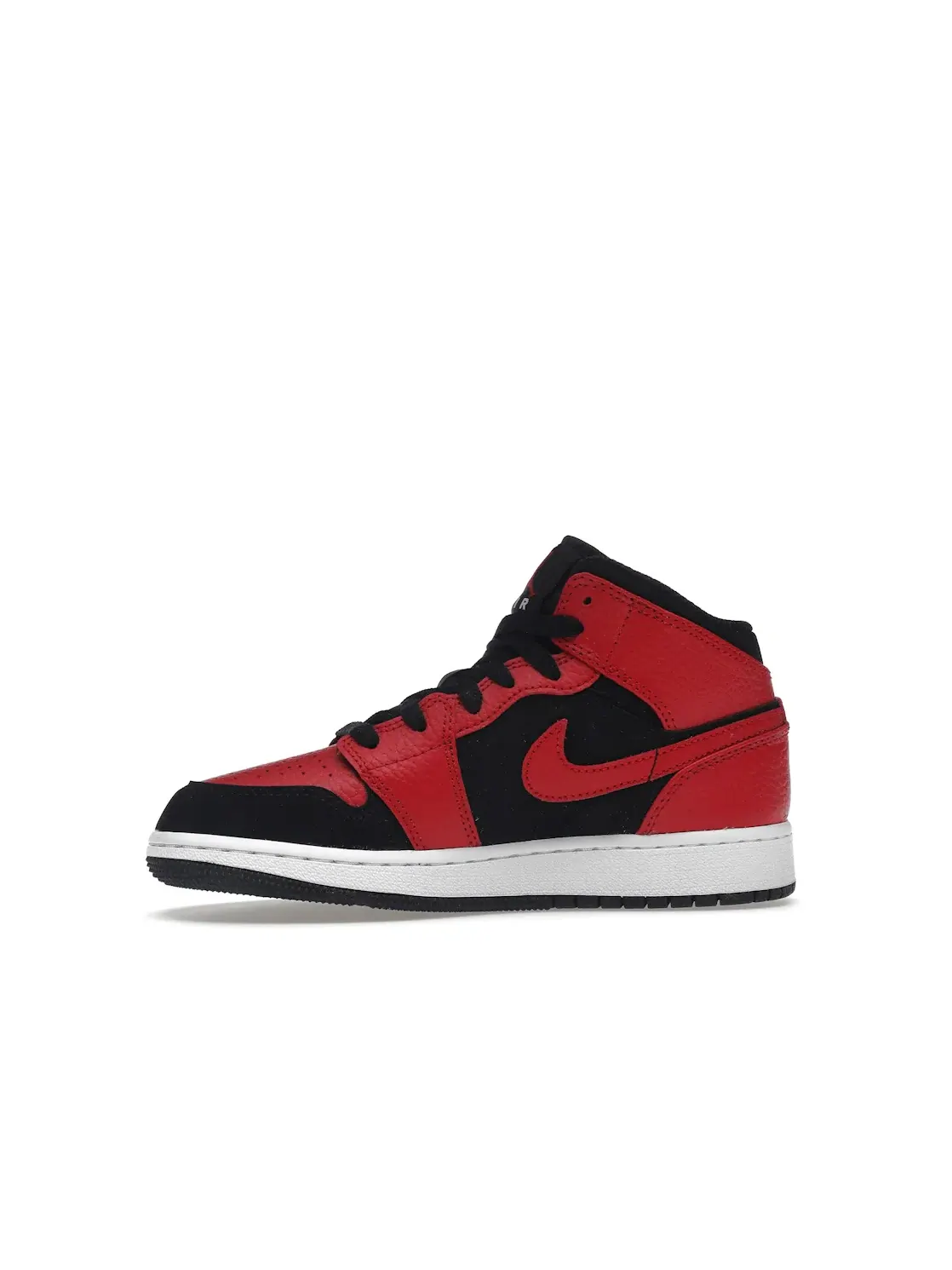 Детские кроссовки Lifestyle с классическим дизайном Jordan 1 Mid Jordan — изображение 3 из 4, черный/белый-красный
