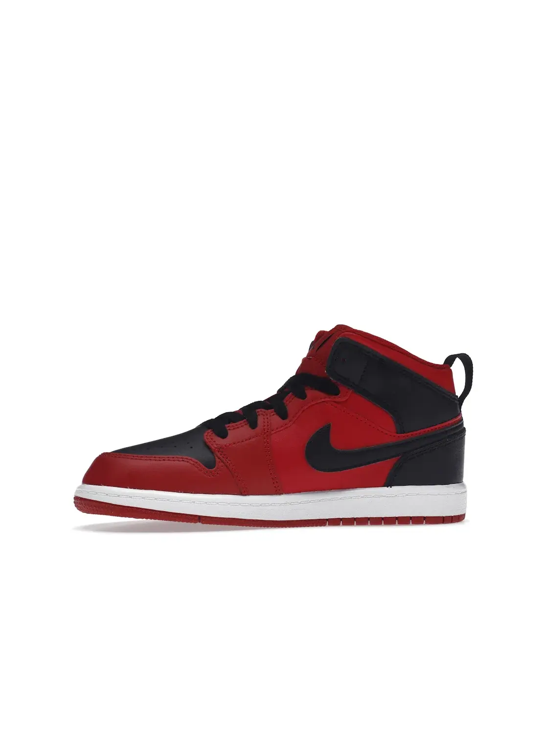 Детские кроссовки с принтом Jordan 1 Mid Reverse Bred Jordan — изображение 3 из 4, красный/черный