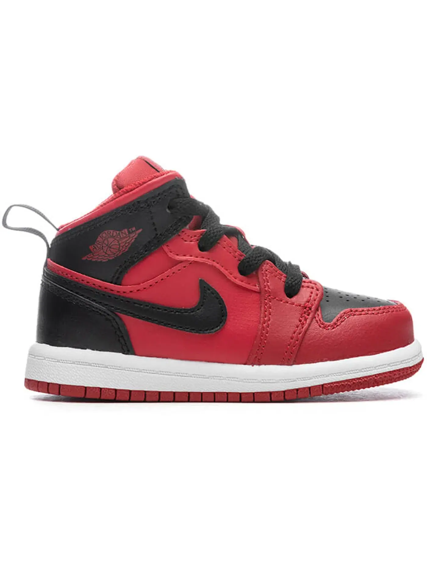 Детские кроссовки Lifestyle Jordan 1 Mid Reverse Bred Jordan — изображение 1 из 1, красный/черный/белый