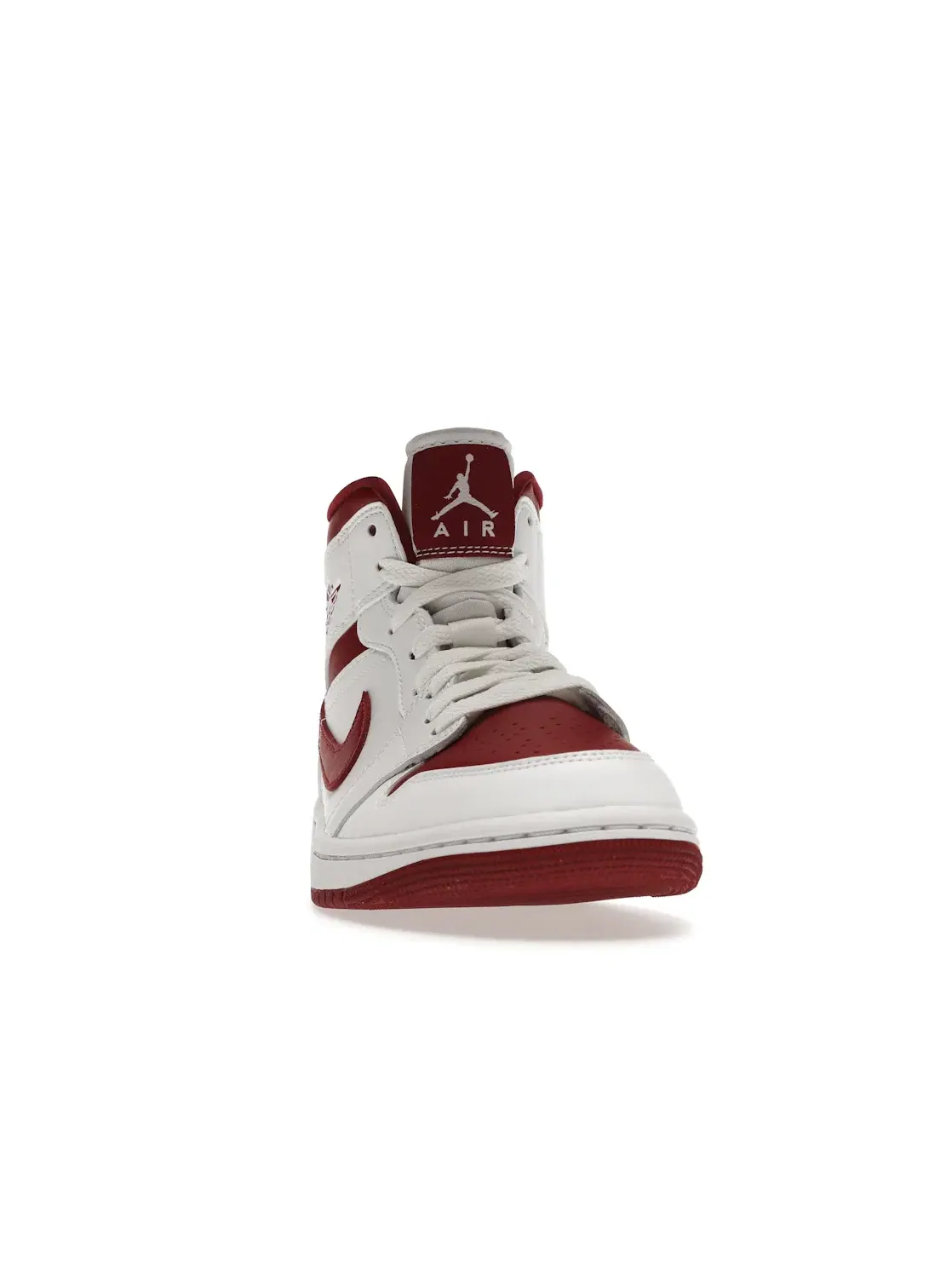 Женские кроссовки с кожаным верхом Jordan 1 Mid Jordan — изображение 2 из 4, белый/-белый