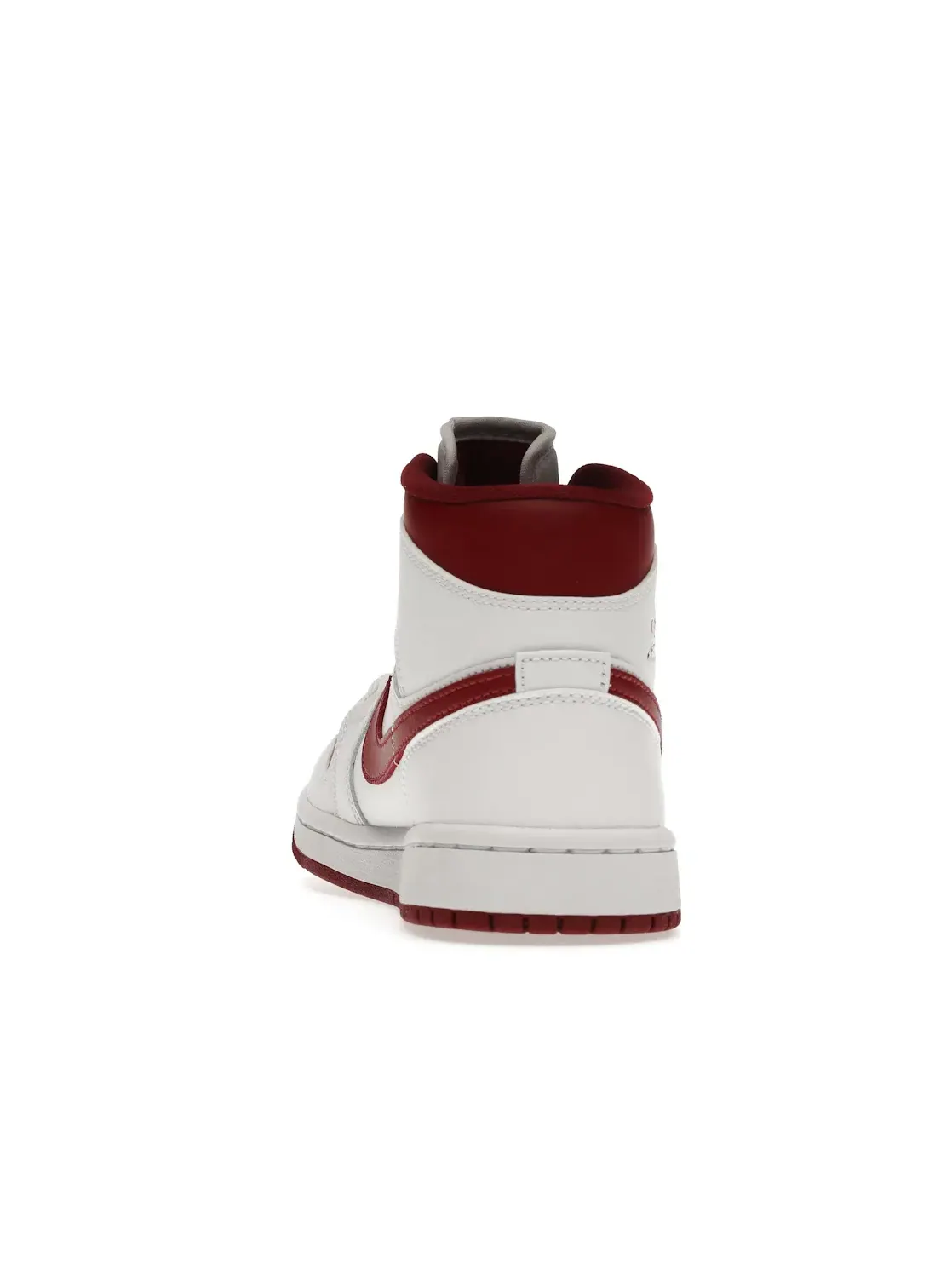 Женские кроссовки с кожаным верхом Jordan 1 Mid Jordan — изображение 4 из 4, белый/-белый