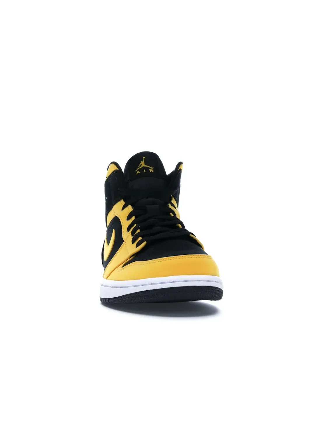 Мужские кроссовки с кожаным верхом Jordan 1 Mid Reverse New Love Jordan — изображение 2 из 4, черный/золотистый-белый
