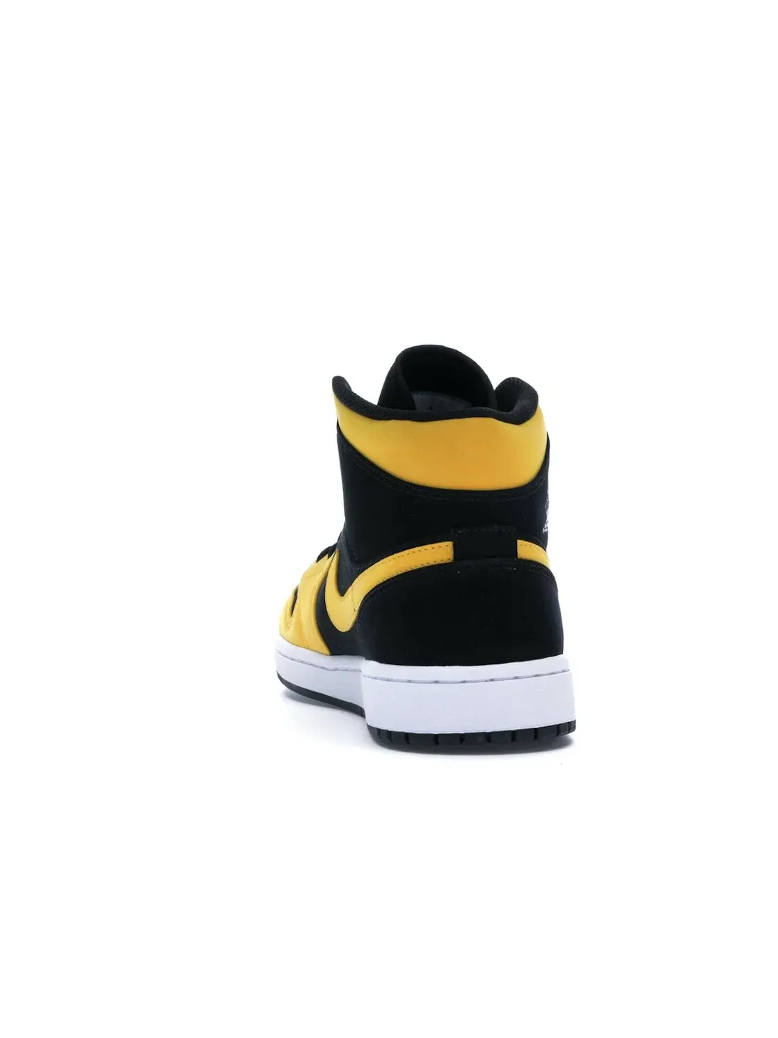 Мужские кроссовки с кожаным верхом Jordan 1 Mid Reverse New Love Jordan — изображение 4 из 4, черный/золотистый-белый