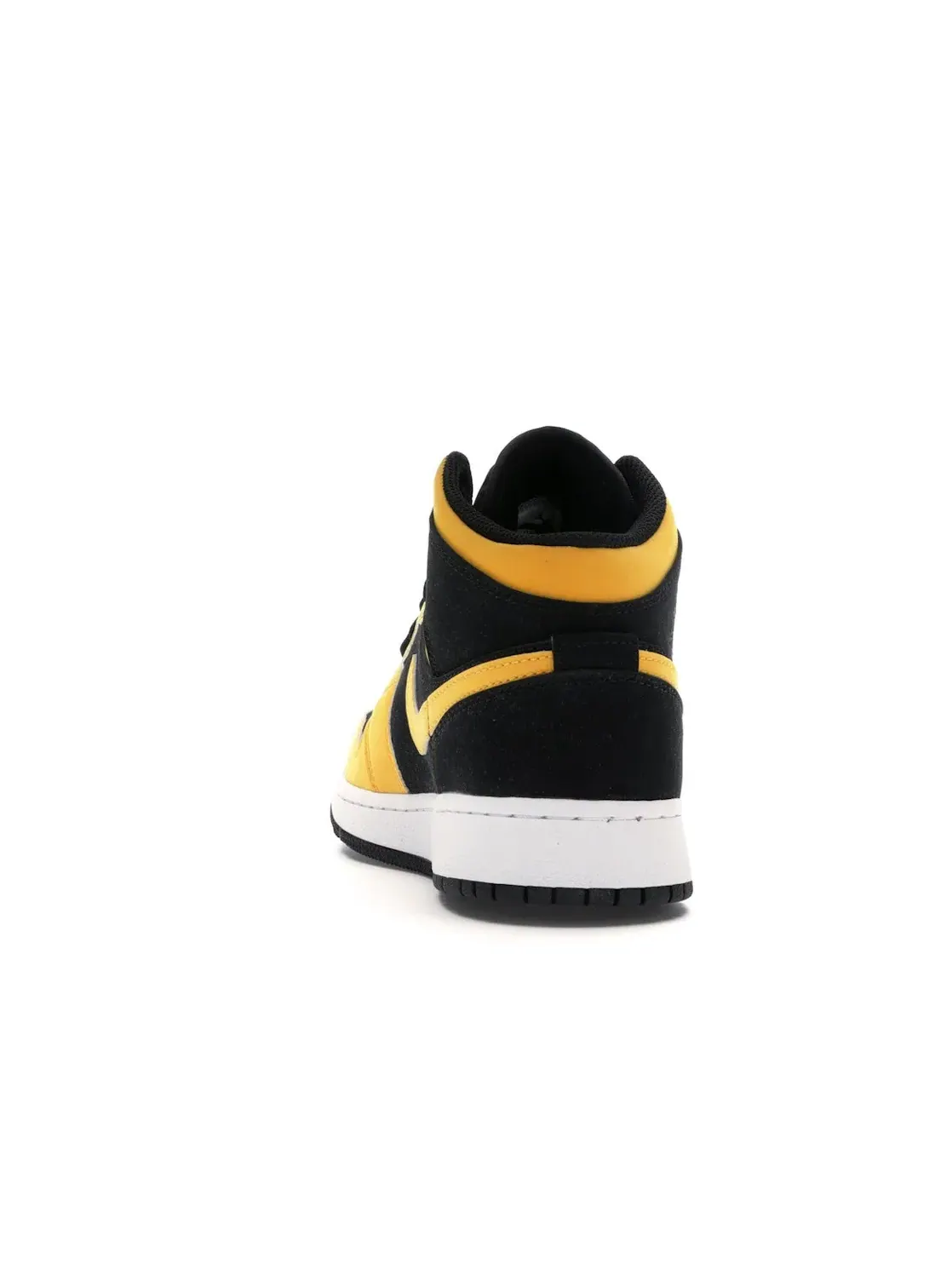 Детские кроссовки с кожаным верхом Jordan 1 Mid Reverse New Love Jordan — изображение 4 из 4, черный/золотистый-белый