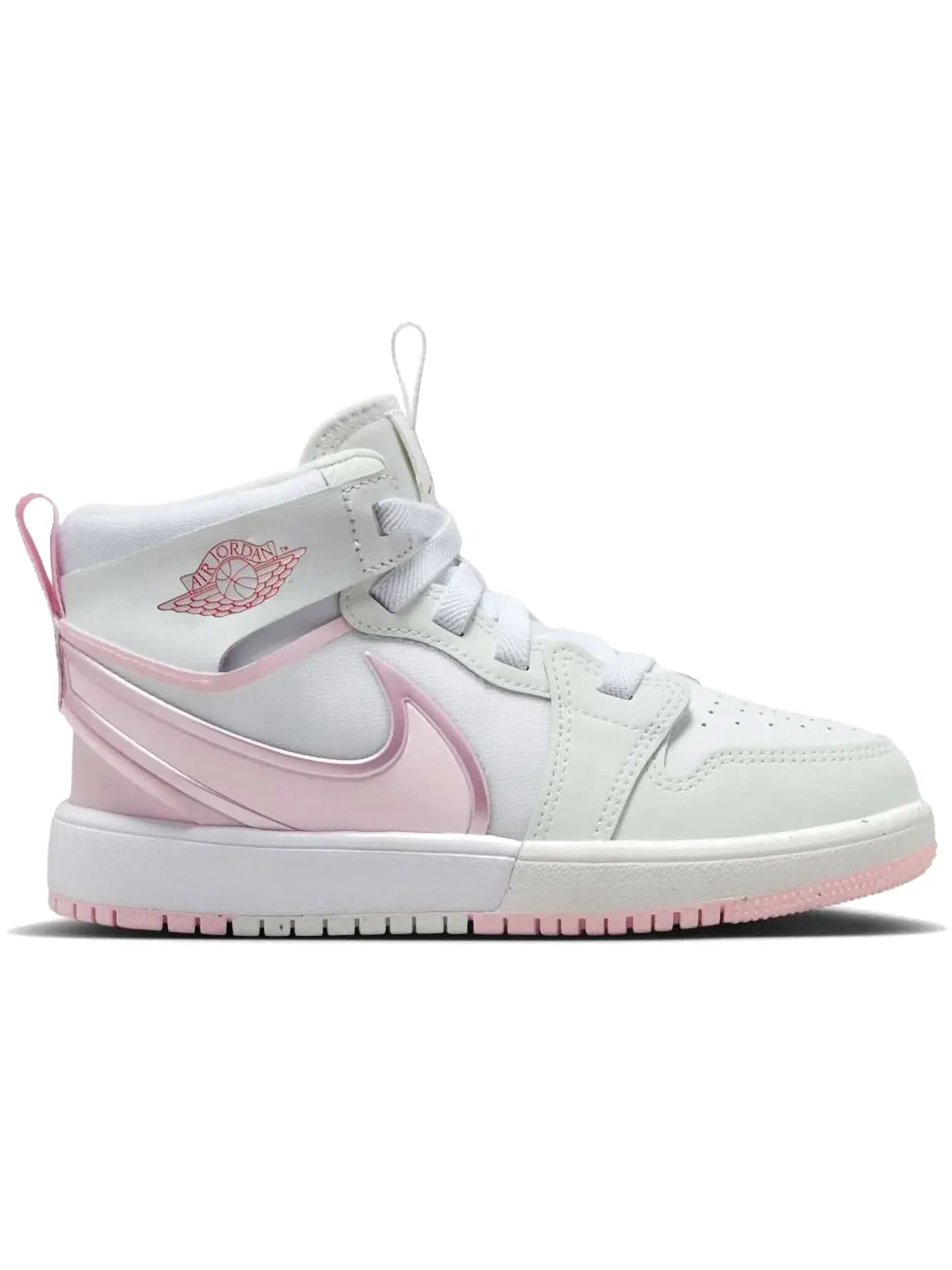 Детские кроссовки повседневные Jordan 1 Mid RM EasyOn Jordan — изображение 1 из 1, белый красный розовый