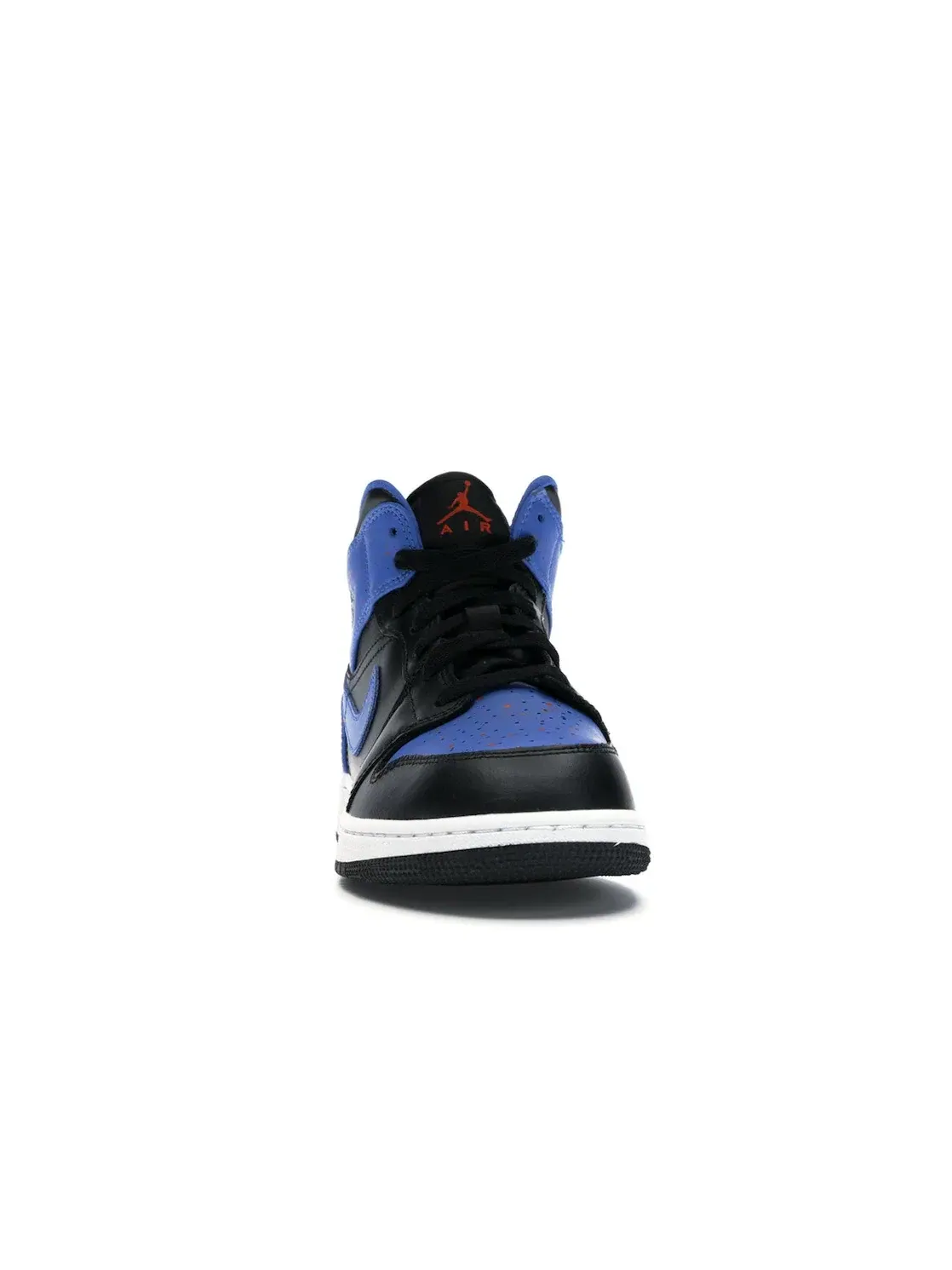 Детские кроссовки на шнуровке с принтом Jordan 1 Mid Royal Paint Splatter Jordan — изображение 2 из 4