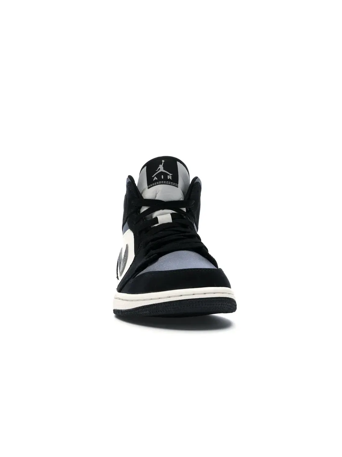 Мужские кроссовки с сатиновыми вставками Jordan 1 Mid Jordan — изображение 2 из 4, черный/серый