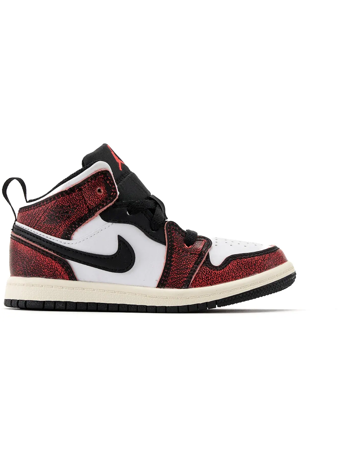Детские кроссовки Lifestyle Jordan 1 Mid SE Wear-Away Chicago Jordan — изображение 1 из 1, черный/белый
